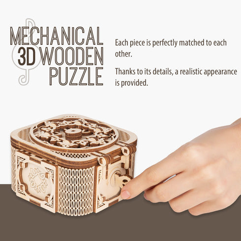 3D Wooden Puzzle, Mini Music Box